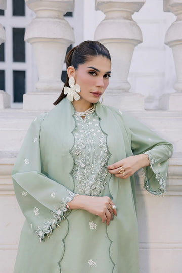 Mint Dream 3Pc - Festive Embroidered Lawn